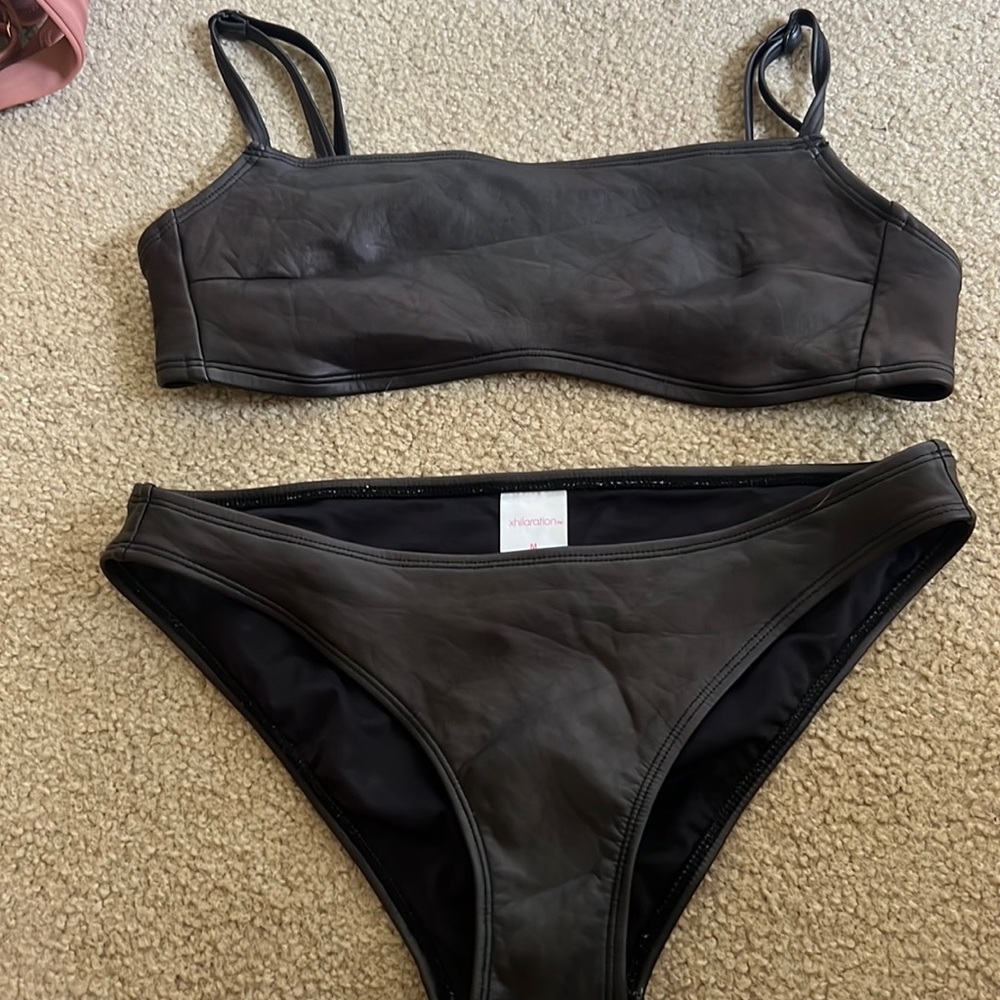 Leather bikini